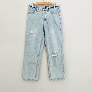 Supplies Light Blue Vintage Boyfriend Straight Women's Jeans, size 2